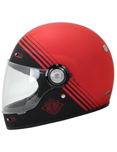 Archive Vintage The Legend Red Matte Finish Full-Face Helmet