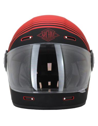 Acquista Casco Integrale Archive Vintage The Legend Rosso Opaco in offerta speciale