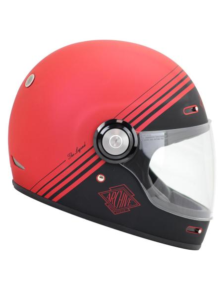 Capacete Integral Archive Vintage The Legend Vermelho Mate