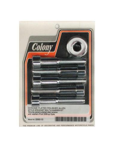 Comprar Kit De Tornillos Y Arandelas Para Polea De Rueda Colony En Cromo a precio de oferta