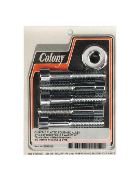 Comprar Kit De Tornillos Y Arandelas Para Polea De Rueda Colony En Cromo a precio de oferta