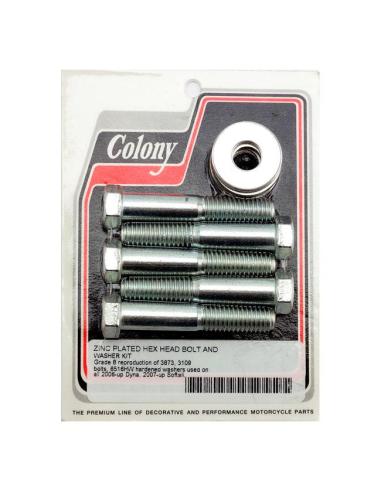 KIT DE BOULONS ET RONDELLES POUR POULIE DE ROUE COLONY AVEC REVÊTEMENT DE ZINC