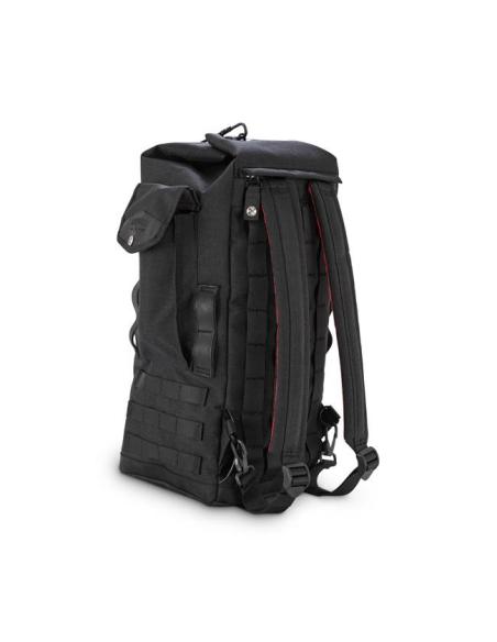 BURLY VOYAGER SISSY BAR BACKPACK BLACK CORDURA
