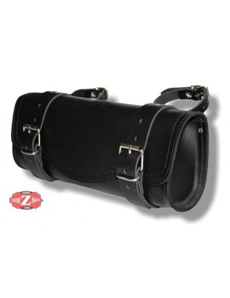 MEDIUM FLAT ROLLER BLACK LEATHER