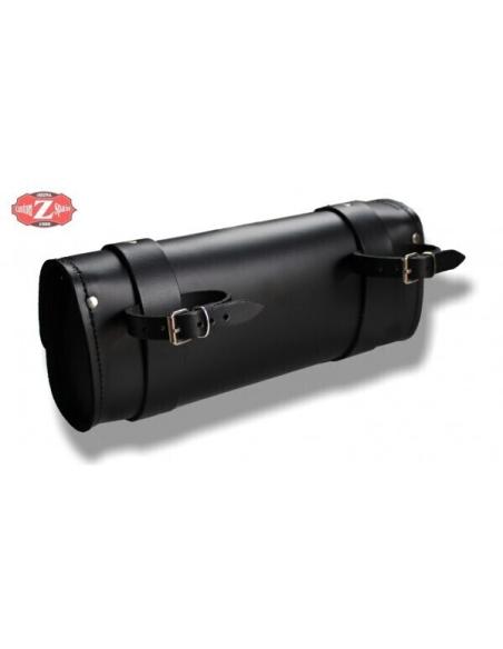 MEDIUM FLAT ROLLER BLACK LEATHER