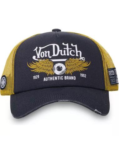 Acquista Cappellino Von Dutch Blu Trucker Snapback Effetto Invecchiato Crew a prezzo scontato