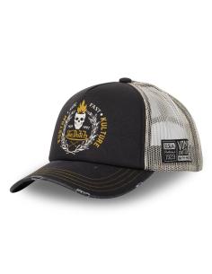 Acquista Cappellino Von Dutch Nero Trucker Snapback Effetto Usurato Crew a prezzo scontato