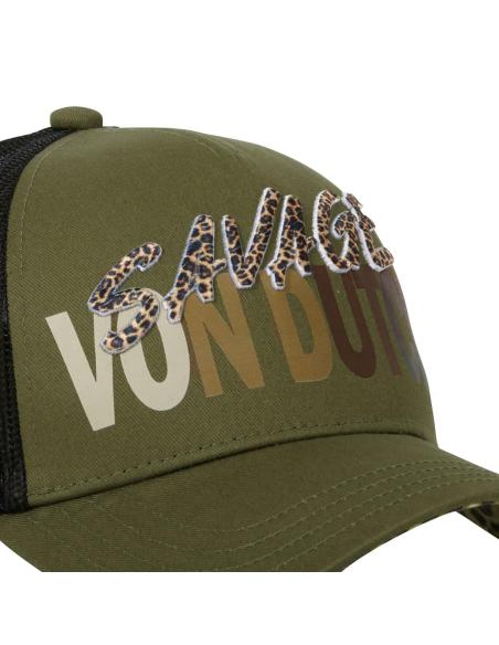 Acquista Cappellino Von Dutch Verde Trucker Snapback Savage a prezzo scontato