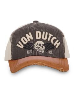 Acquista Cappellino Von Dutch Giallo Baseball Strapback / Fibbia Effetto Invecchiato Xavier a prezzo scontato 2