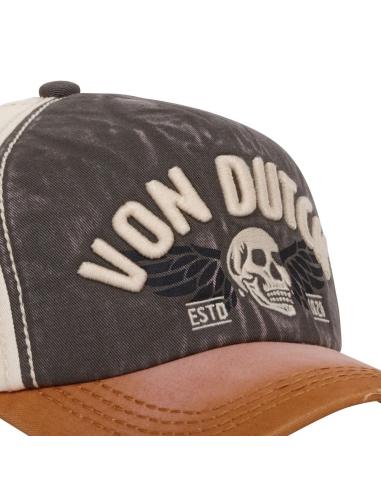 Acquista Cappellino Von Dutch Giallo Baseball Strapback / Fibbia Effetto Invecchiato Xavier a prezzo scontato