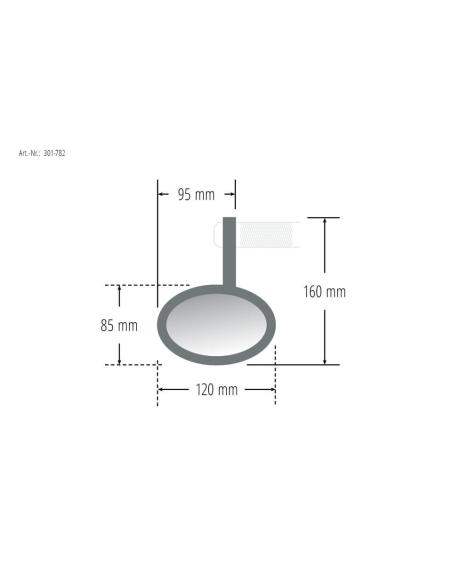 Comprar Espejo Con Brida Ferrara Ii Cromado / Homologado a precio de oferta