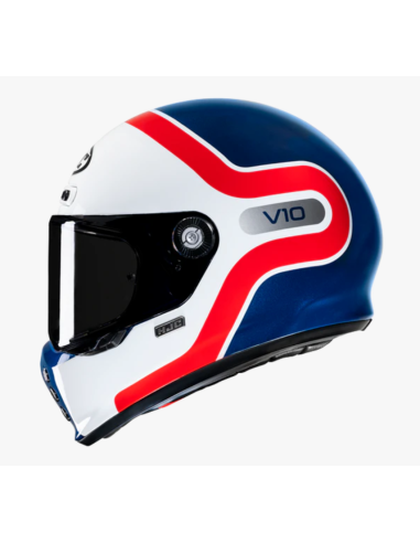 Comprar Casco V10 Hjc Helmets Decoración Uva Grape Mc21Azul, Blanco Y Rojo a precio de oferta