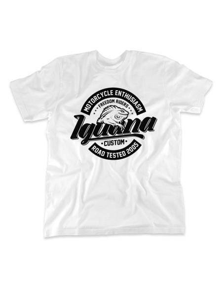 T-SHIRT IGUANA CUSTOM ROAD TESTED BRANCA