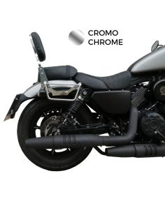 Chrome Backrest Without Luggage Rack For Mitt 808 Motorcycle