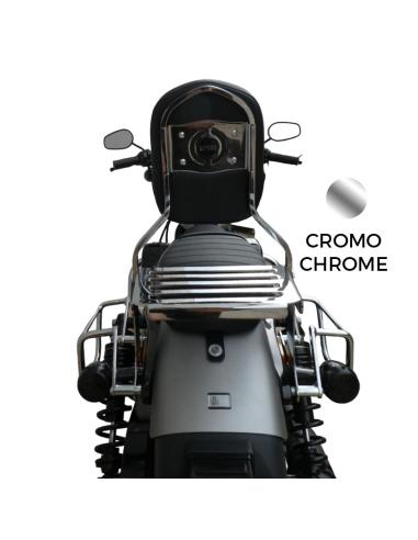 DOSSIER CHROMÉ AVEC PORTE-BAGAGES POUR MOTO MITT 808