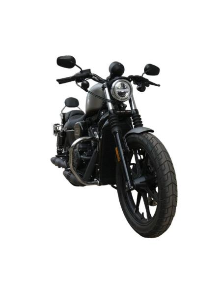 ENCOSTO BAIXO CROMADO COM BAGAGEIRO PARA MOTO MITT 808