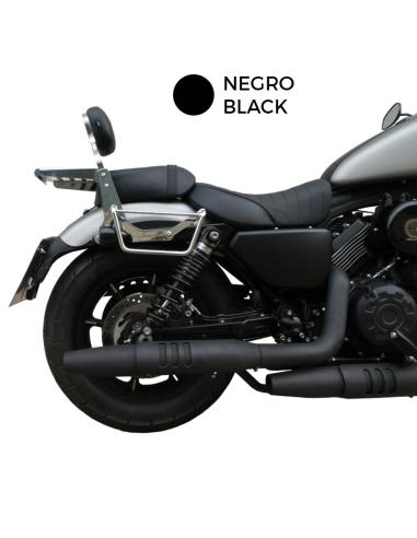 Comprar Respaldo Bajo Negro Con Parrilla Portaequipajes Para Moto Mitt 808 a precio de oferta