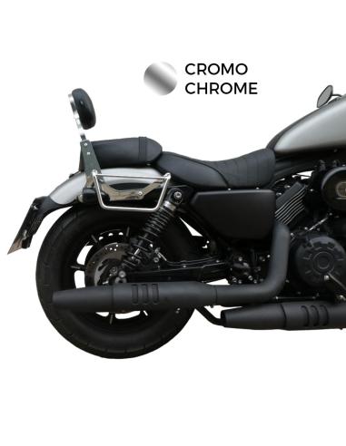 ENCOSTO BAIXO CROMADO SEM BAGAGEIRO PARA MOTO MITT 808