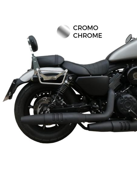 Comprar Respaldo Bajo Cromo Sin Portaequipajes Para Moto Mitt 808 a precio de oferta
