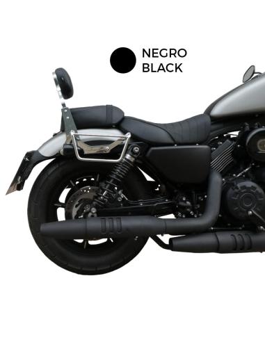 DOSSIER BAS NOIR SANS PORTE-BAGAGES POUR MOTO MITT 808