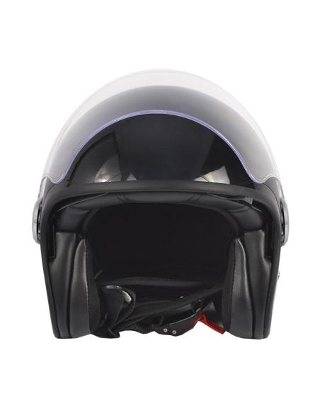 JET HELMET THE CITY BLACK GLOSS WITH SUN VISOR AND SUN VISOR BY CITY