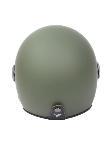 Acquista Casco Jet The City Verde Opaco con Visiera e Visor Solare By City a Prezzo Scontato