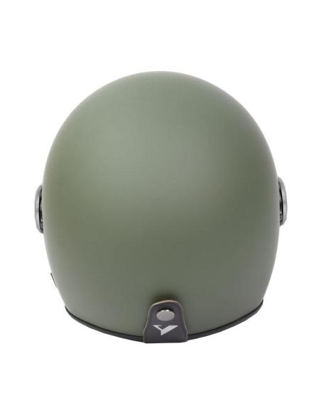 Acquista Casco Jet The City Verde Opaco con Visiera e Visor Solare By City a Prezzo Scontato