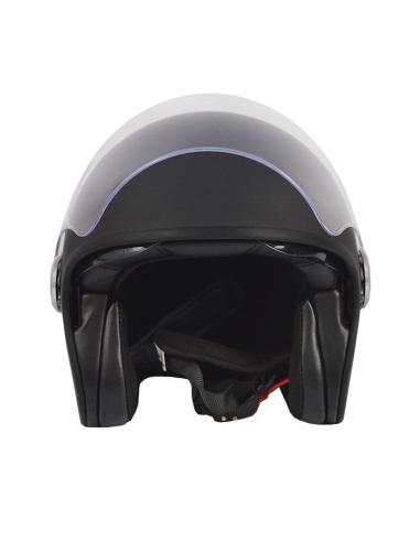 CAPACETE JET THE CITY PRETO MATE COM PALA DE SOL E PALA DE SOL BY CITY