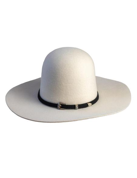 Chapeau en Feutre de Laine Mérinos par Wiky Pepe Hats – Open Crown