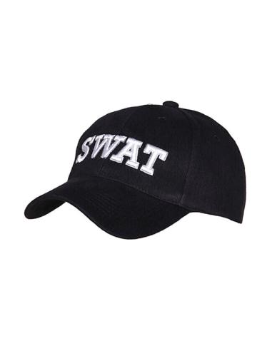 Casquette De Baseball Swat Noir Et Blanc | Prix Promo
