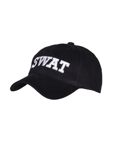 Casquette De Baseball Swat Noir Et Blanc | Prix Promo