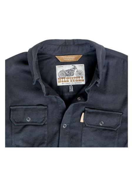 Comprar Camisa De Franela Biltwell Hi Test Negra a precio de oferta