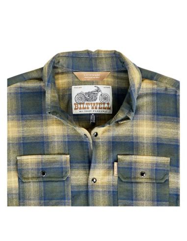 Biltwell Hi-Test Moss Flannel Shirt | Sale Price