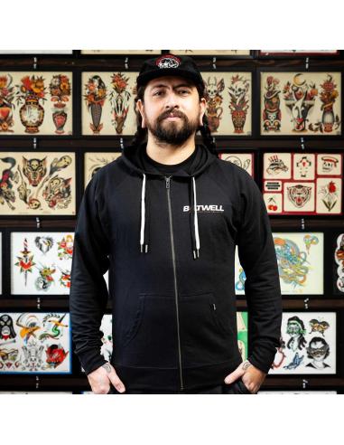 BILTWELL BOLTS ZIP HOODY PRETO