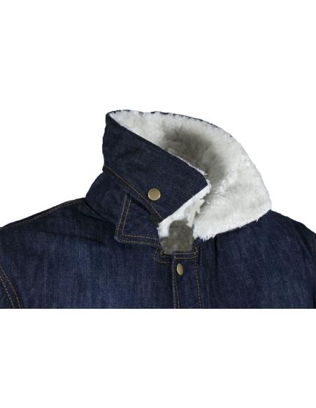 VESTE EN JEAN SHERPA 3 EN 1 PROTECTIONS NIVEAU 2