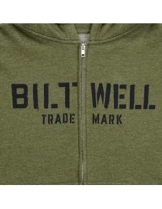 Sudadera Con Cremallera Biltwell Stencil Verde 2