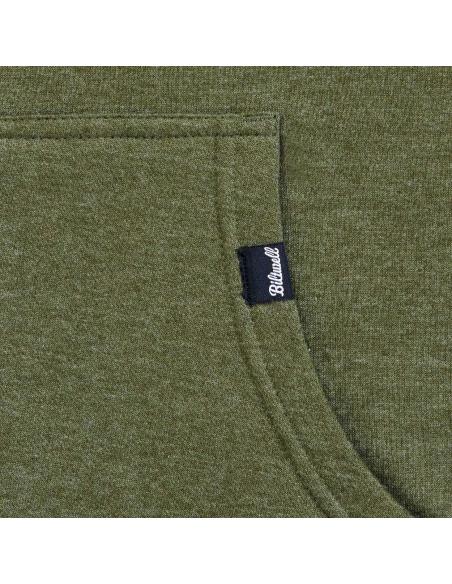 BILTWELL STENCIL ZIP HOODIE GREEN