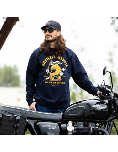 SWEAT-SHIRT COVERED COL ROND SANS CAPUCHE DE BILTWELL