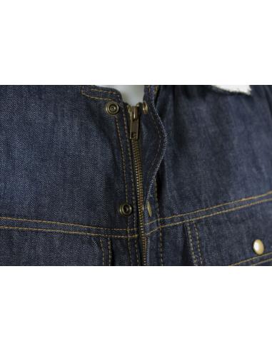 VESTE EN JEAN SHERPA 3 EN 1 PROTECTIONS NIVEAU 2