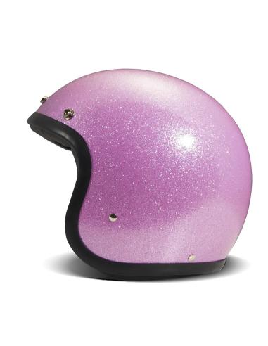 CAPACETE JET DMD RETRO GLITTER PINK