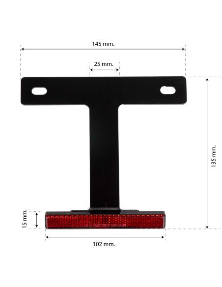 Comprar Catadióptrico Homologado E4 Con Soporte Largo Para Moto a precio de oferta