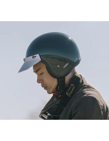 DMD RETRO JET HELMET DEEP GREEN