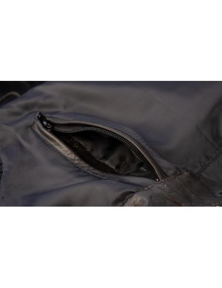 Comprare Gilet Invecchiato In Pelle Di Bufalo Con Lacci Laterali Skull & Bones a prezzo scontato