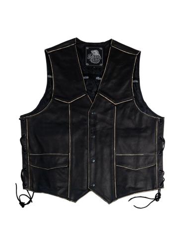 aged-buffalo-leather-vest-with
