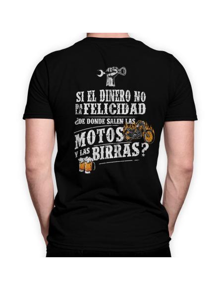 T-SHIRT HAPPINESS MOTORBIKES & BEERS FOR MEN