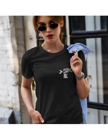 WOMEN'S T-SHIRT HAPPINESS MOTORBIKES & BEERS