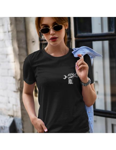 WOMEN'S T-SHIRT HAPPINESS MOTORBIKES & BEERS