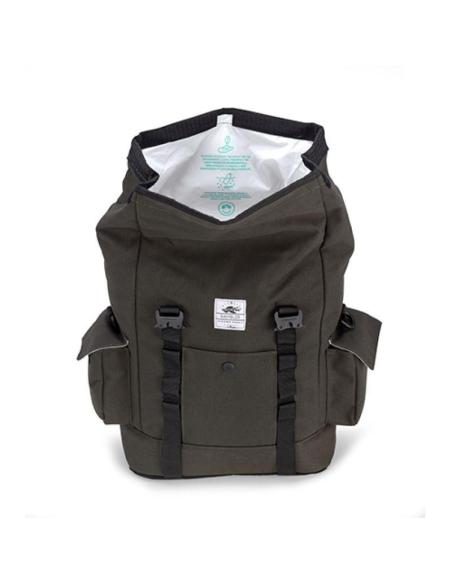 KAPPA RB100RS SIDE BAGS (14 LITERS) UNIVERSAL - GRAY / GREEN