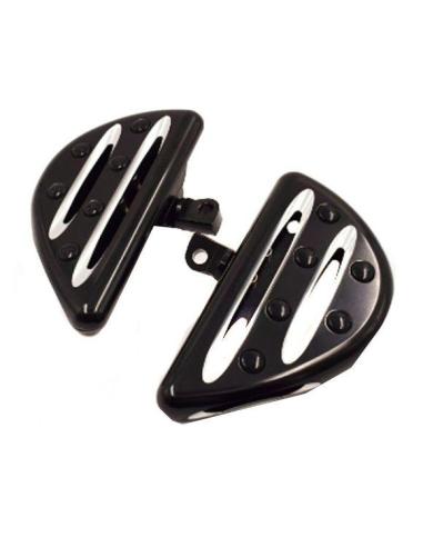 PLATAFORMAS MODELO DELTA EM PRETO PARA MOTOCICLETA KAWASAKI VULCAN S 650 DESDE 2014
