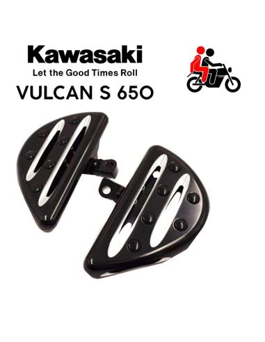 PLATAFORMAS MODELO DELTA EM PRETO PARA MOTOCICLETA KAWASAKI VULCAN S 650 DESDE 2014